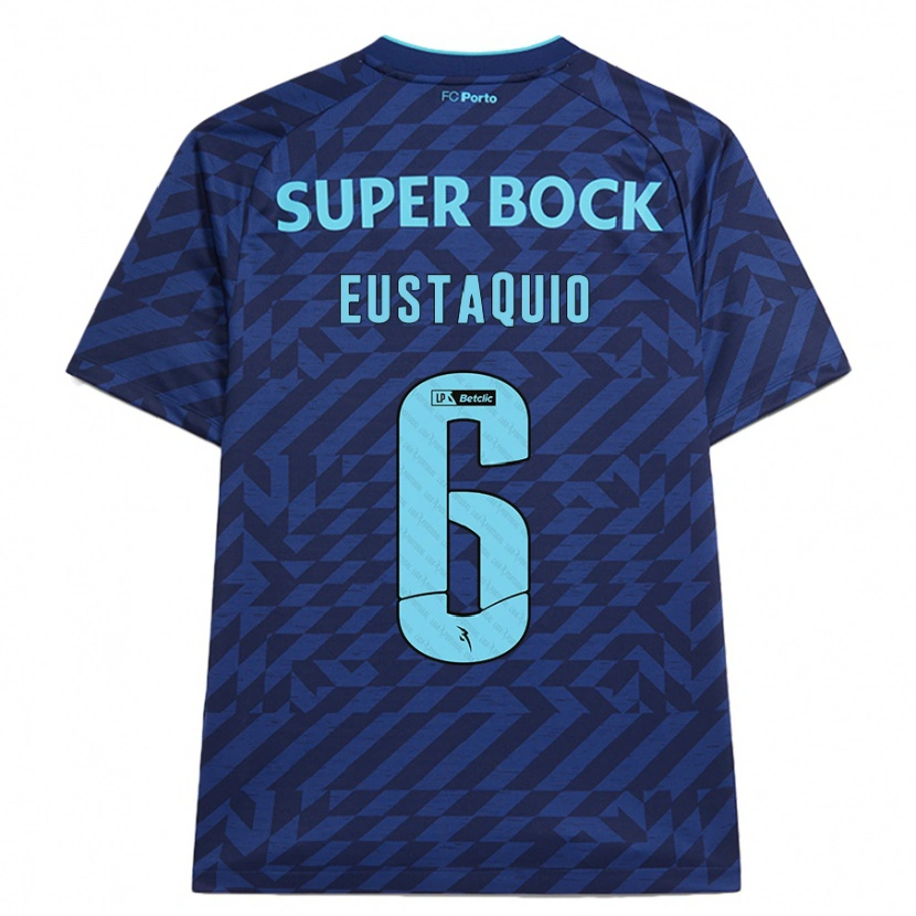 Danxen Mujer Camiseta Stephen Eustaquio #6 Azul Marino Equipación Tercera 2024/25 La Camisa