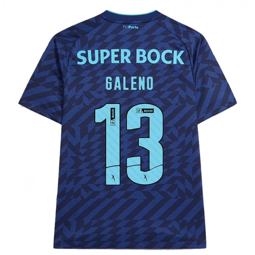 Danxen Mujer Camiseta Galeno #13 Azul Marino Equipación Tercera 2024/25 La Camisa