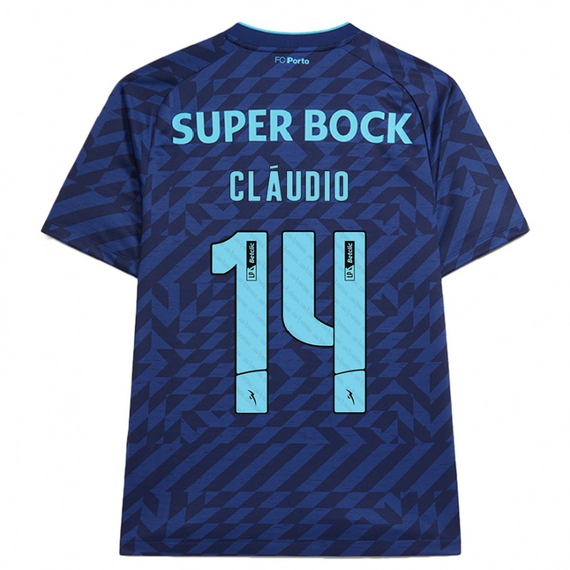 Danxen Mujer Camiseta Cláudio Ramos #14 Azul Marino Equipación Tercera 2024/25 La Camisa