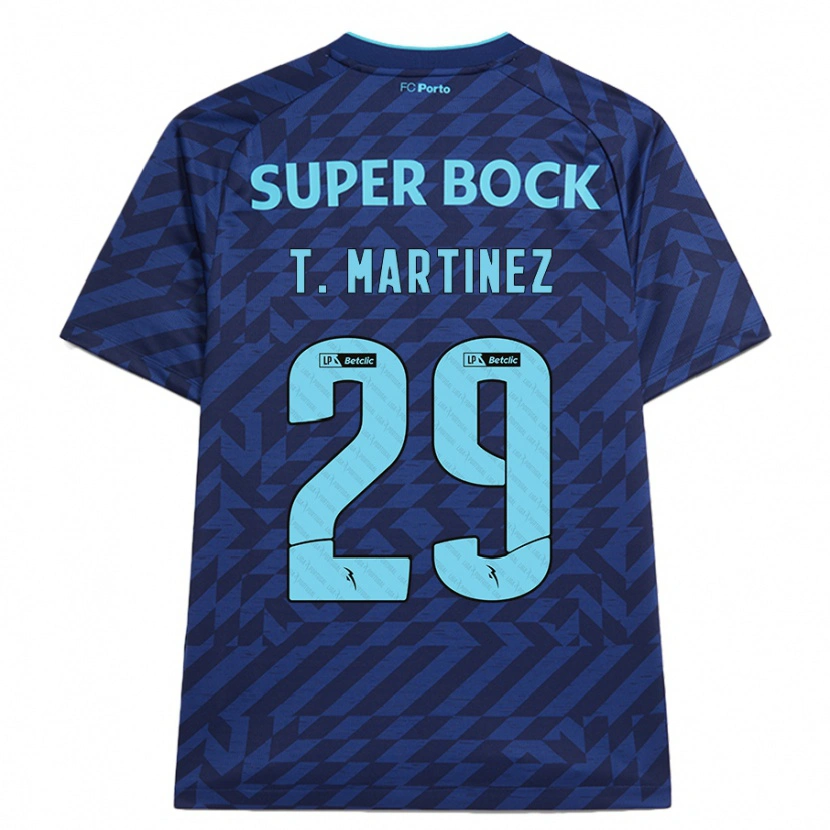 Danxen Mujer Camiseta Toni Martínez #29 Azul Marino Equipación Tercera 2024/25 La Camisa