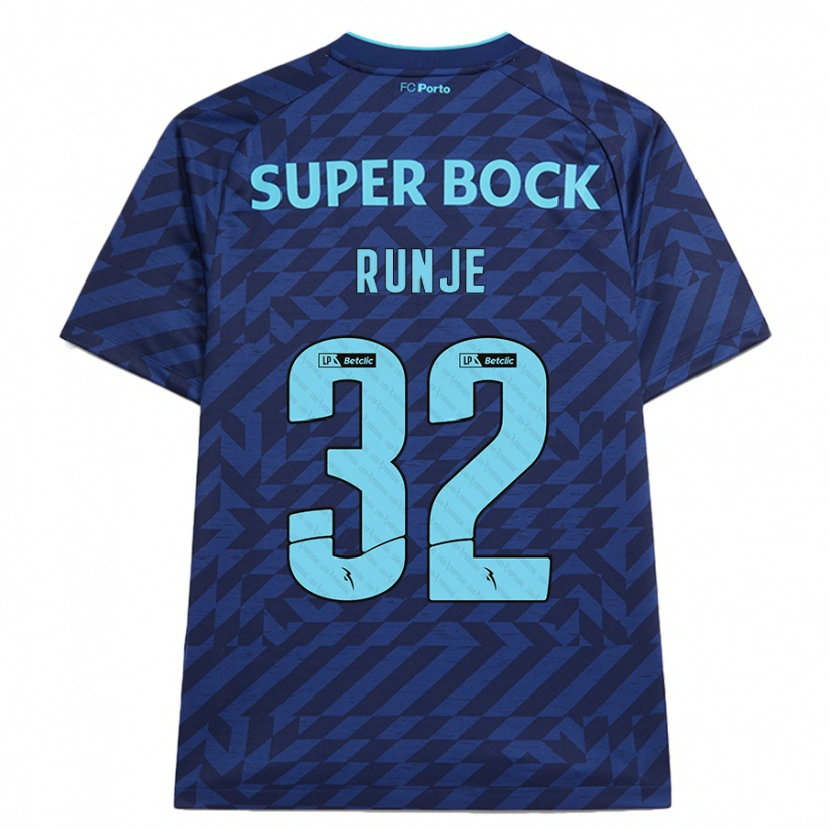 Danxen Mujer Camiseta Roko Runje #32 Azul Marino Equipación Tercera 2024/25 La Camisa