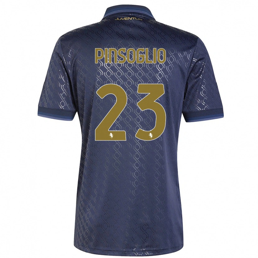 Danxen Mujer Camiseta Carlo Pinsoglio #23 Azul Marino Equipación Tercera 2024/25 La Camisa