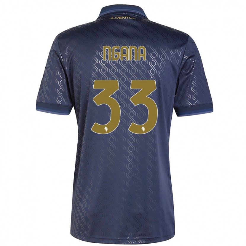 Danxen Mujer Camiseta Valdes Ngana #33 Azul Marino Equipación Tercera 2024/25 La Camisa