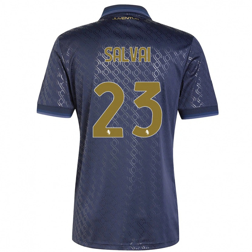 Danxen Mujer Camiseta Cecilia Salvai #23 Azul Marino Equipación Tercera 2024/25 La Camisa