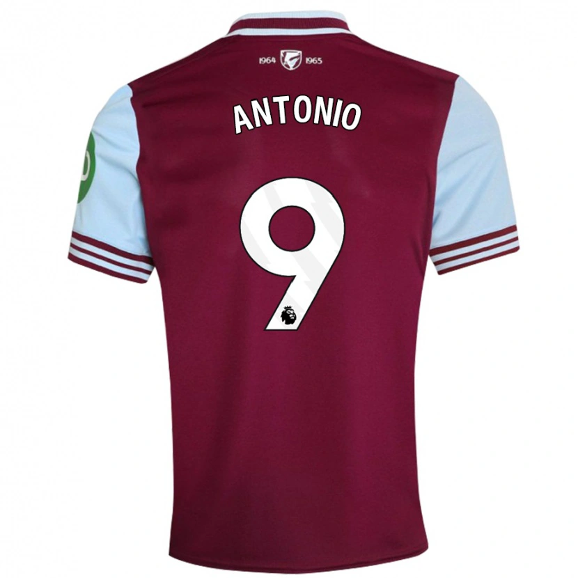 Danxen Niño Camiseta Michail Antonio #9 Rojo Oscuro 1ª Equipación 2024/25 La Camisa