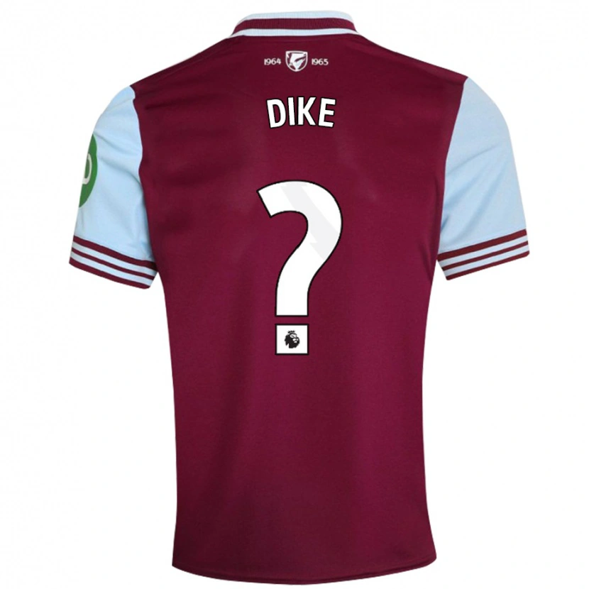 Danxen Niño Camiseta Andre Dike #0 Rojo Oscuro 1ª Equipación 2024/25 La Camisa