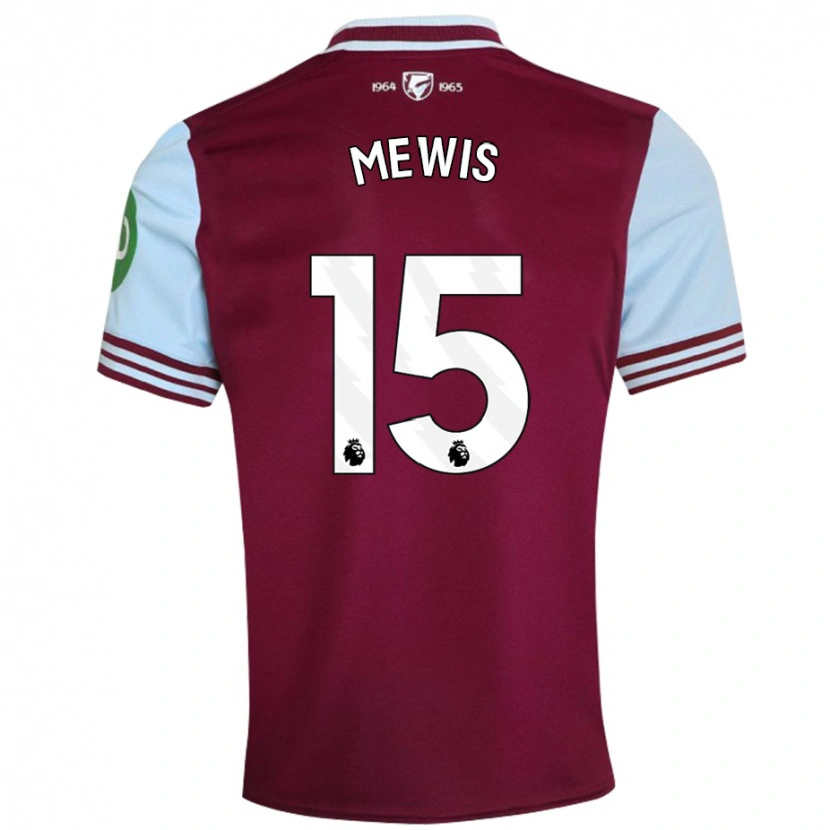 Danxen Niño Camiseta Kristie Mewis #15 Rojo Oscuro 1ª Equipación 2024/25 La Camisa