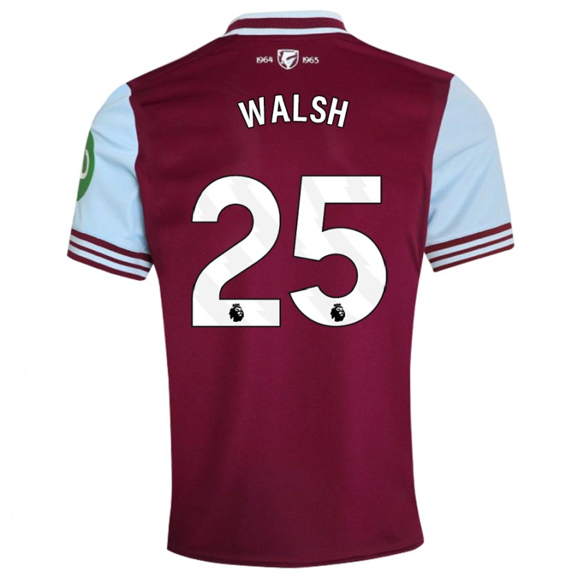 Danxen Niño Camiseta Megan Walsh #25 Rojo Oscuro 1ª Equipación 2024/25 La Camisa