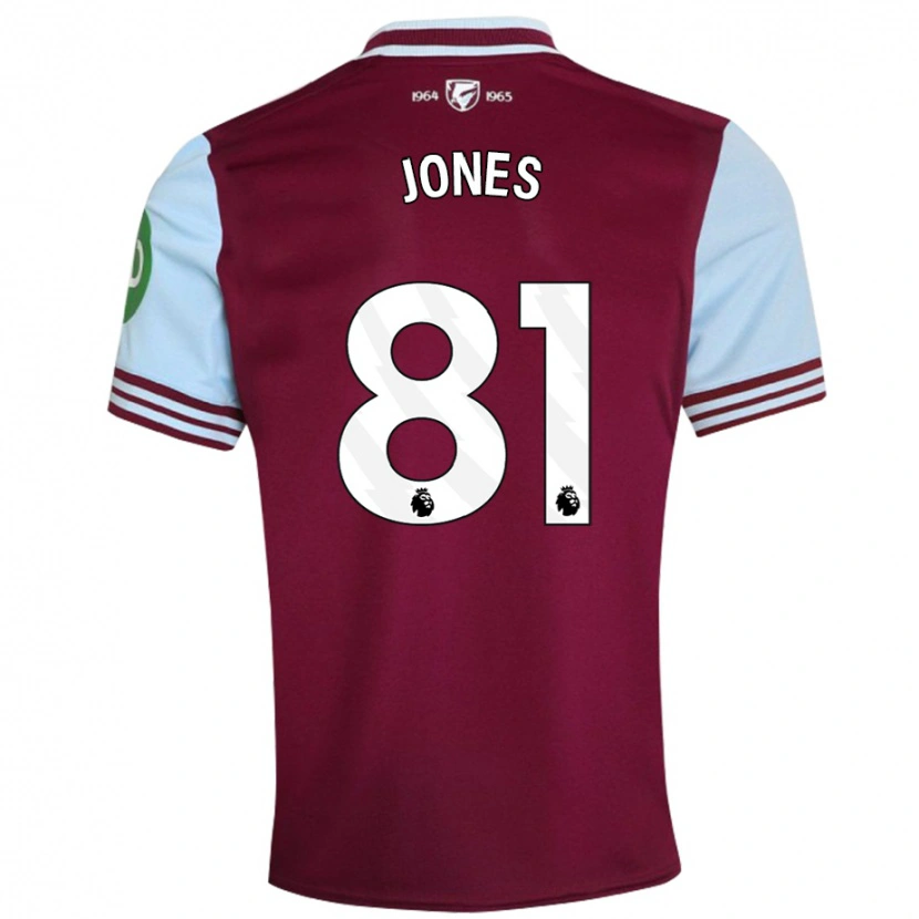 Danxen Niño Camiseta Liam Jones #81 Rojo Oscuro 1ª Equipación 2024/25 La Camisa