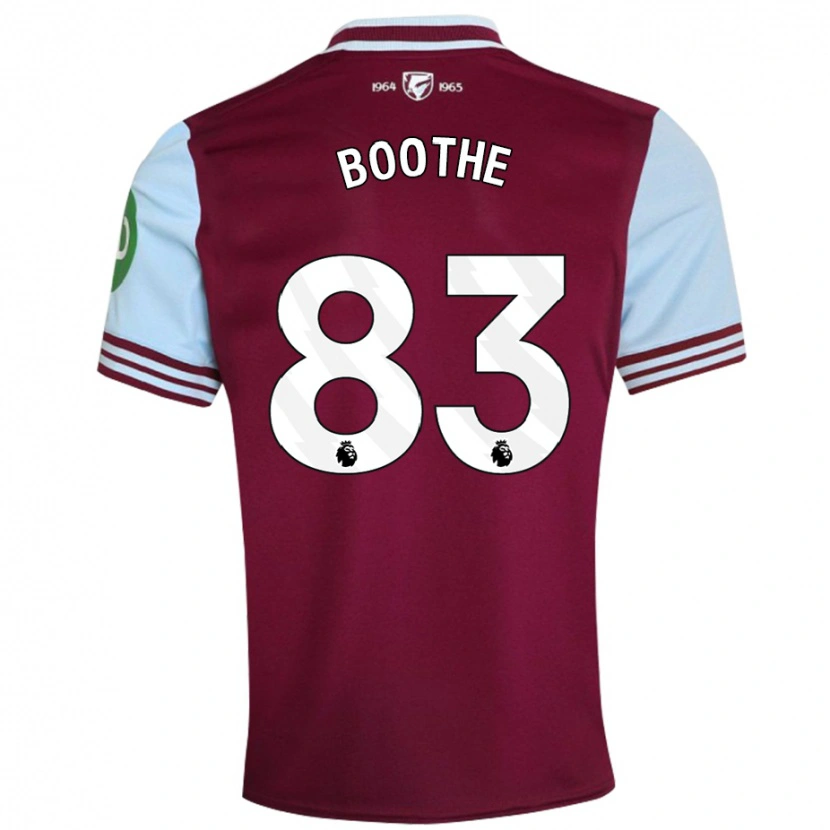 Danxen Niño Camiseta Sebastian Boothe #83 Rojo Oscuro 1ª Equipación 2024/25 La Camisa