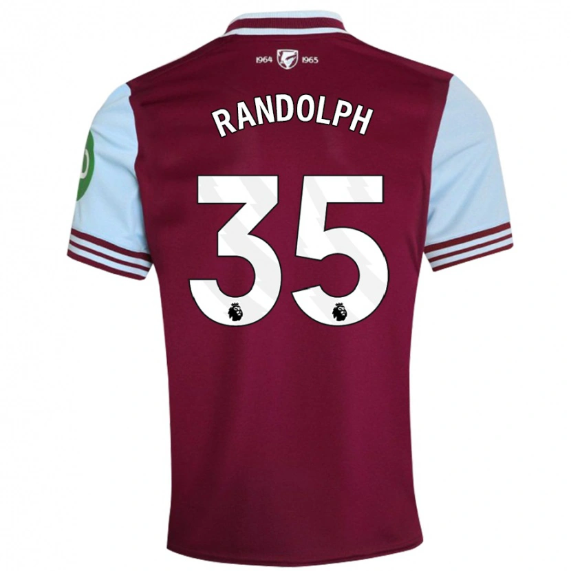 Danxen Niño Camiseta Darren Randolph #35 Rojo Oscuro 1ª Equipación 2024/25 La Camisa