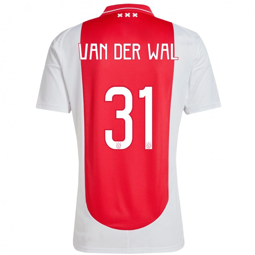 Danxen Niño Camiseta Dionne Van Der Wal #31 Rojo Blanco 1ª Equipación 2024/25 La Camisa