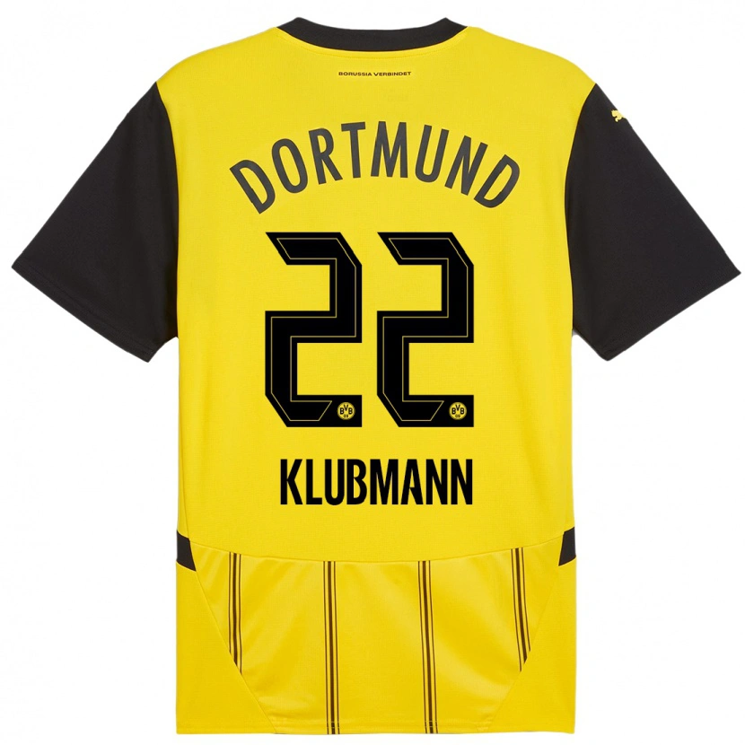 Danxen Niño Camiseta Leon Klubmann #22 Amarillo Negro 1ª Equipación 2024/25 La Camisa