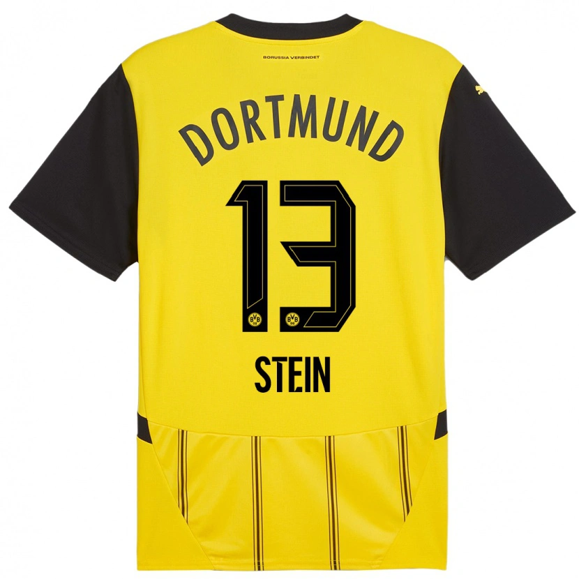 Danxen Niño Camiseta Daniel Stein #13 Amarillo Negro 1ª Equipación 2024/25 La Camisa