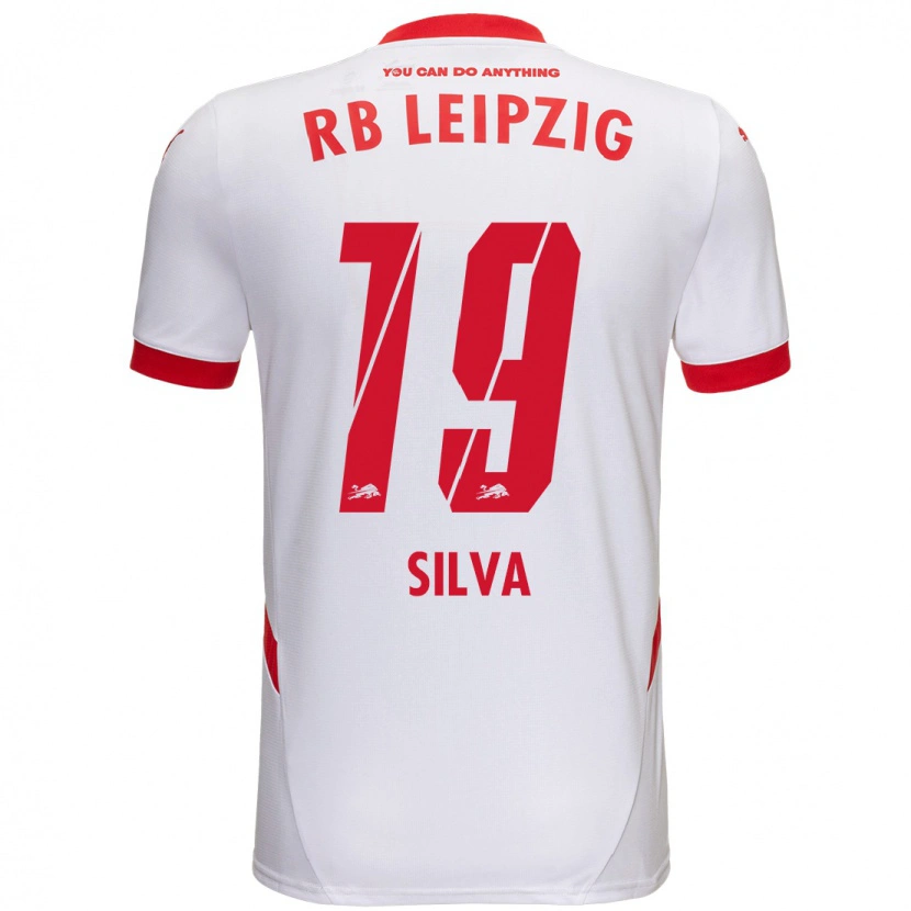 Danxen Niño Camiseta André Silva #19 Blanco Rojo 1ª Equipación 2024/25 La Camisa