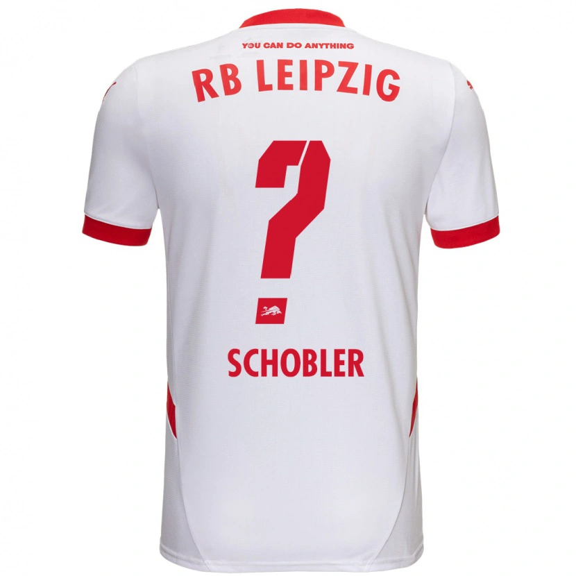 Danxen Niño Camiseta Laurin Schößler #0 Blanco Rojo 1ª Equipación 2024/25 La Camisa