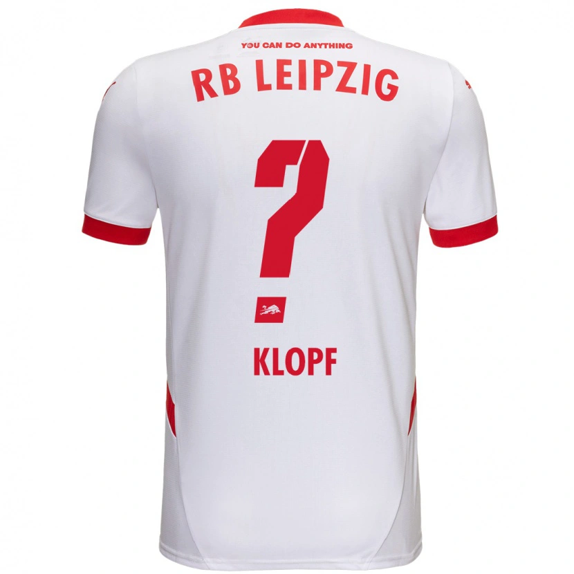 Danxen Niño Camiseta Oskar Klopf #0 Blanco Rojo 1ª Equipación 2024/25 La Camisa