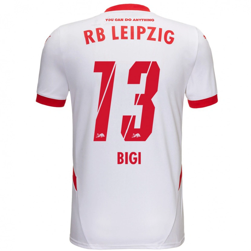 Danxen Niño Camiseta Samim Bigi #13 Blanco Rojo 1ª Equipación 2024/25 La Camisa