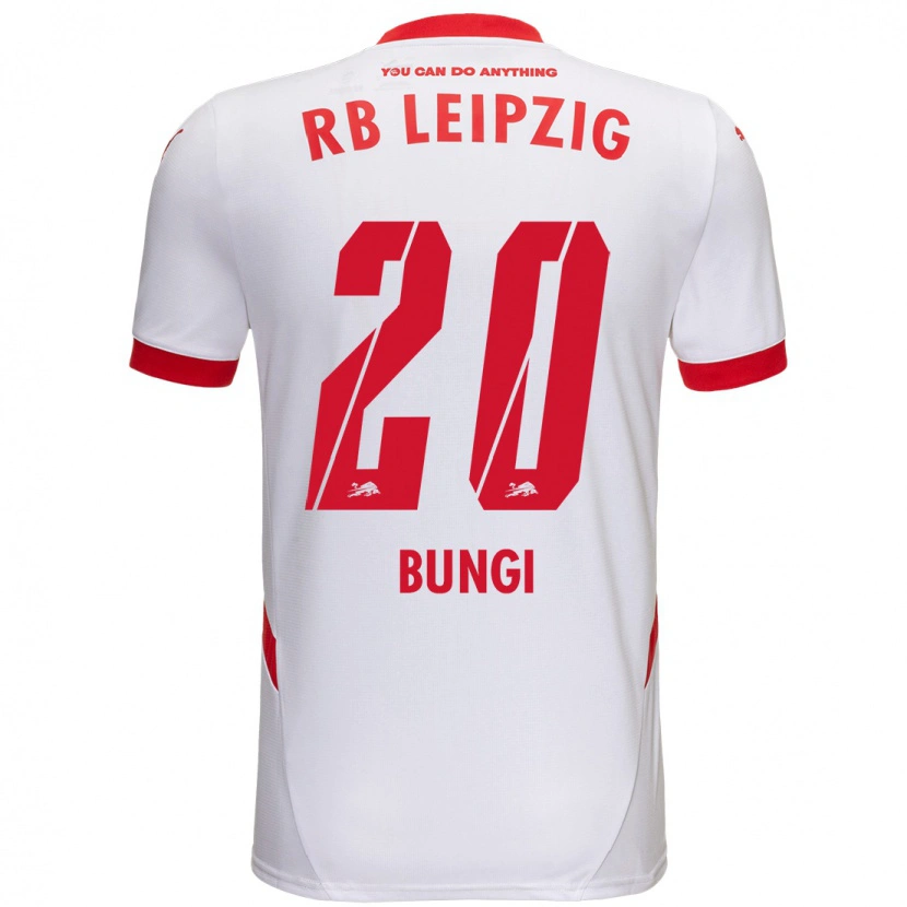 Danxen Niño Camiseta Joyeux Masanka Bungi #20 Blanco Rojo 1ª Equipación 2024/25 La Camisa