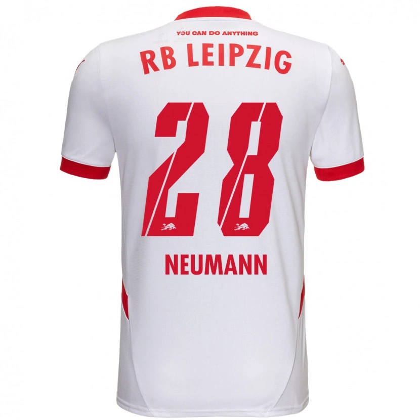 Danxen Niño Camiseta Cenny Neumann #28 Blanco Rojo 1ª Equipación 2024/25 La Camisa