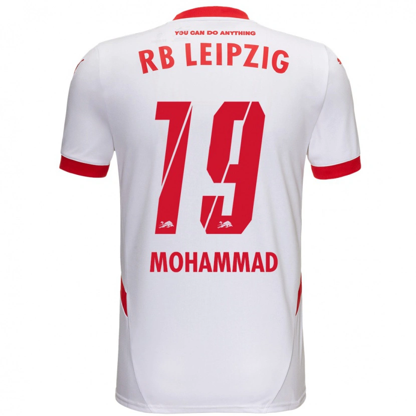 Danxen Niño Camiseta Sammy Mohammad #19 Blanco Rojo 1ª Equipación 2024/25 La Camisa