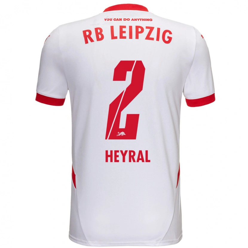 Danxen Niño Camiseta Neo Heyral #2 Blanco Rojo 1ª Equipación 2024/25 La Camisa