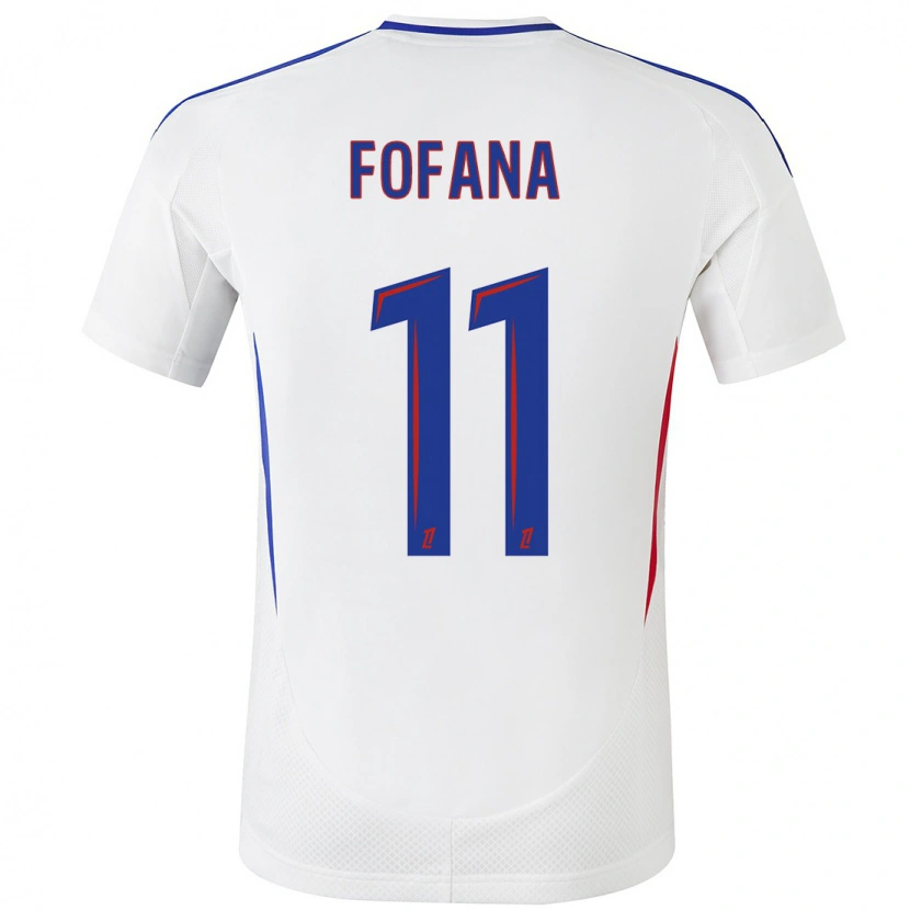 Danxen Niño Camiseta Malick Fofana #11 Blanco Azul 1ª Equipación 2024/25 La Camisa