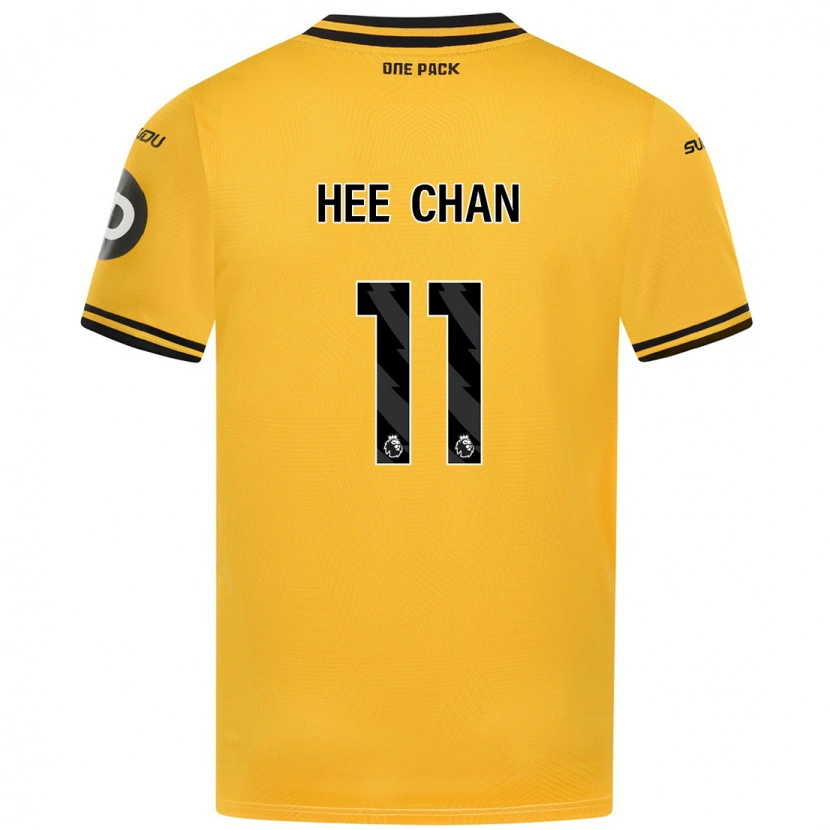 Danxen Niño Camiseta Hee-Chan Hwang #11 Amarillo 1ª Equipación 2024/25 La Camisa