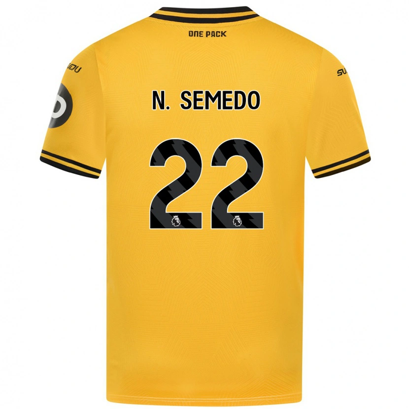 Danxen Niño Camiseta Nélson Semedo #22 Amarillo 1ª Equipación 2024/25 La Camisa