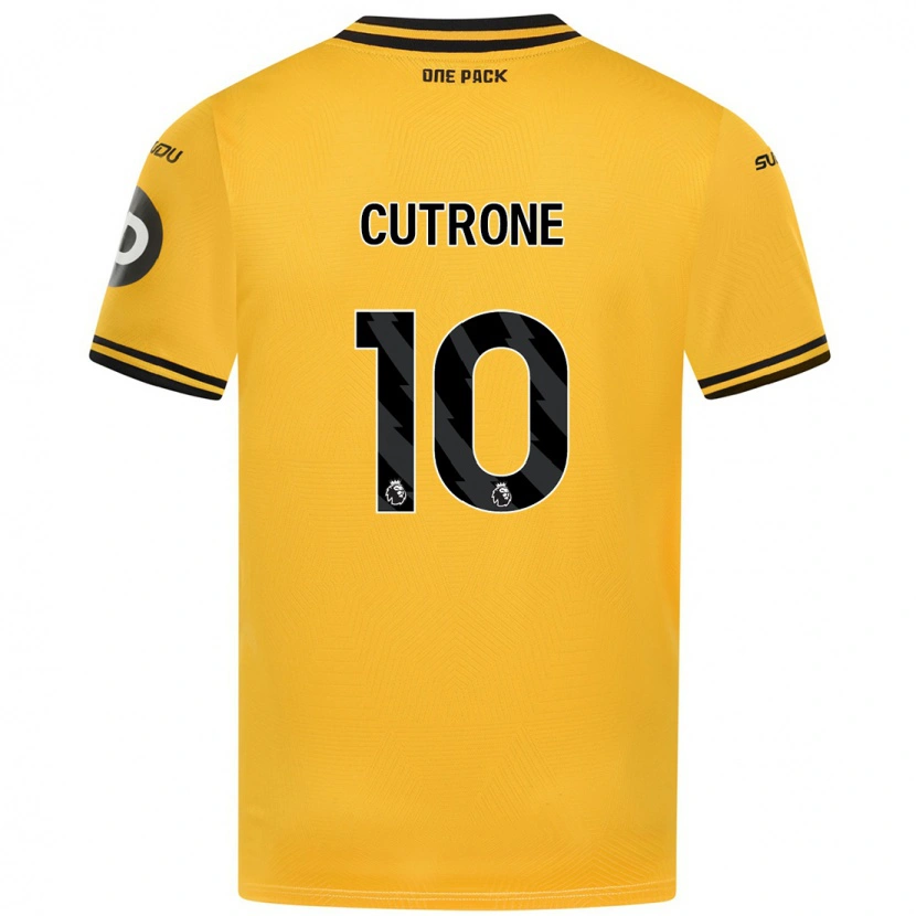 Danxen Niño Camiseta Patrick Cutrone #10 Amarillo 1ª Equipación 2024/25 La Camisa