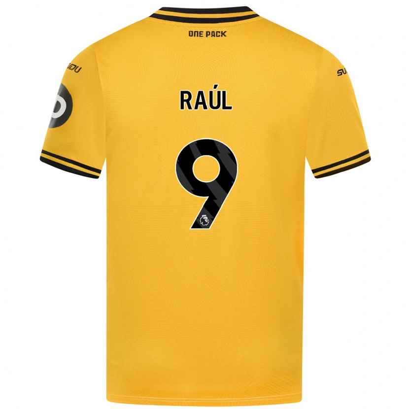 Danxen Niño Camiseta Raul Jimenez #9 Amarillo 1ª Equipación 2024/25 La Camisa