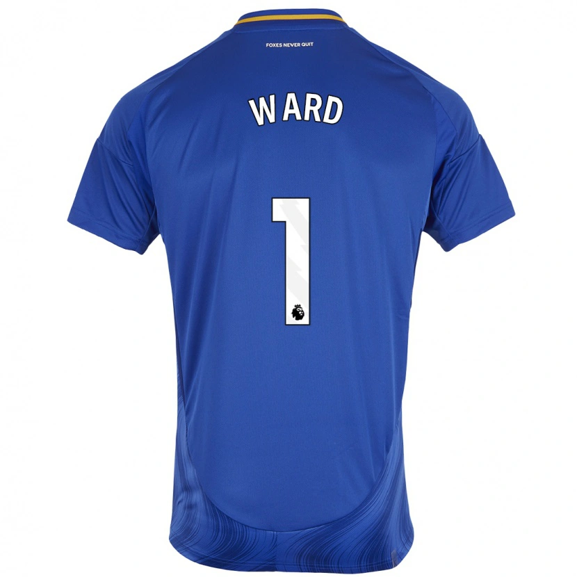 Danxen Niño Camiseta Danny Ward #1 Azul Blanco 1ª Equipación 2024/25 La Camisa