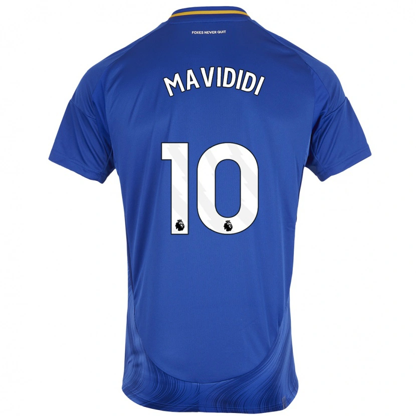 Danxen Niño Camiseta Stephy Mavididi #10 Azul Blanco 1ª Equipación 2024/25 La Camisa