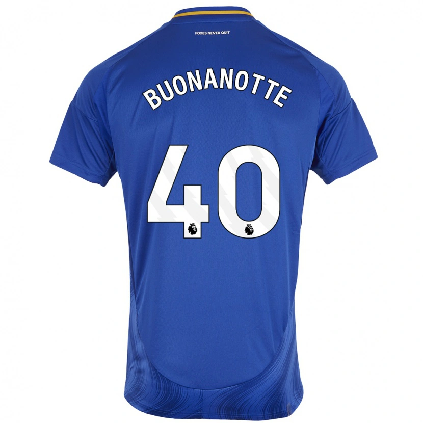 Danxen Niño Camiseta Facundo Buonanotte #40 Azul Blanco 1ª Equipación 2024/25 La Camisa