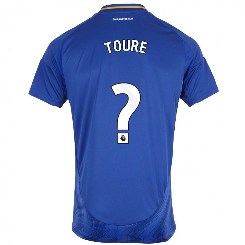 Danxen Niño Camiseta Yassine Toure #0 Azul Blanco 1ª Equipación 2024/25 La Camisa