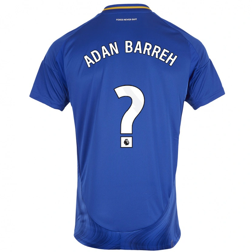 Danxen Niño Camiseta Hassan Adan Barreh #0 Azul Blanco 1ª Equipación 2024/25 La Camisa