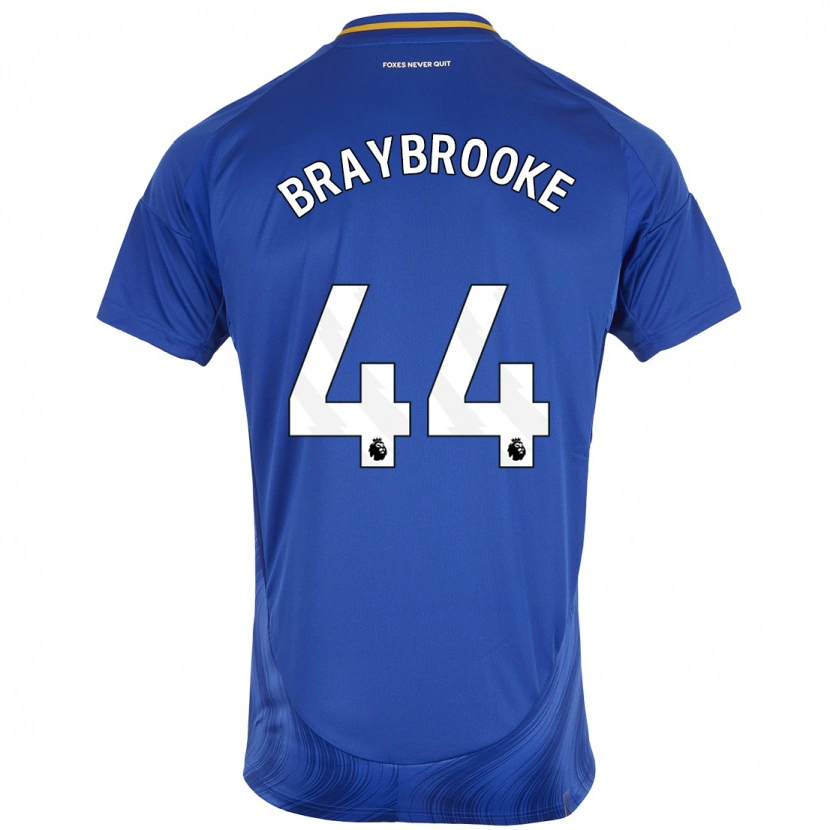 Danxen Niño Camiseta Sammy Braybrooke #44 Azul Blanco 1ª Equipación 2024/25 La Camisa