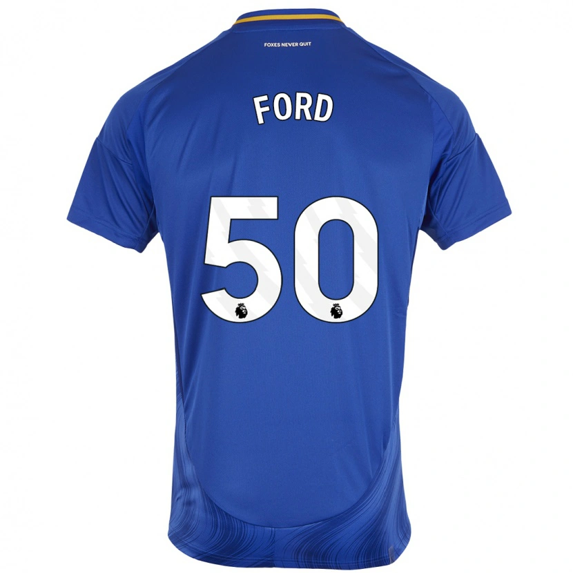 Danxen Niño Camiseta Harvey Godsmark-Ford #50 Azul Blanco 1ª Equipación 2024/25 La Camisa