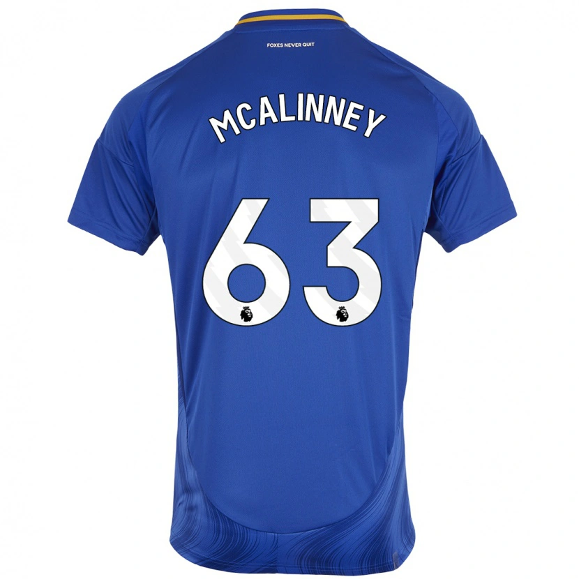 Danxen Niño Camiseta Liam Mcalinney #63 Azul Blanco 1ª Equipación 2024/25 La Camisa