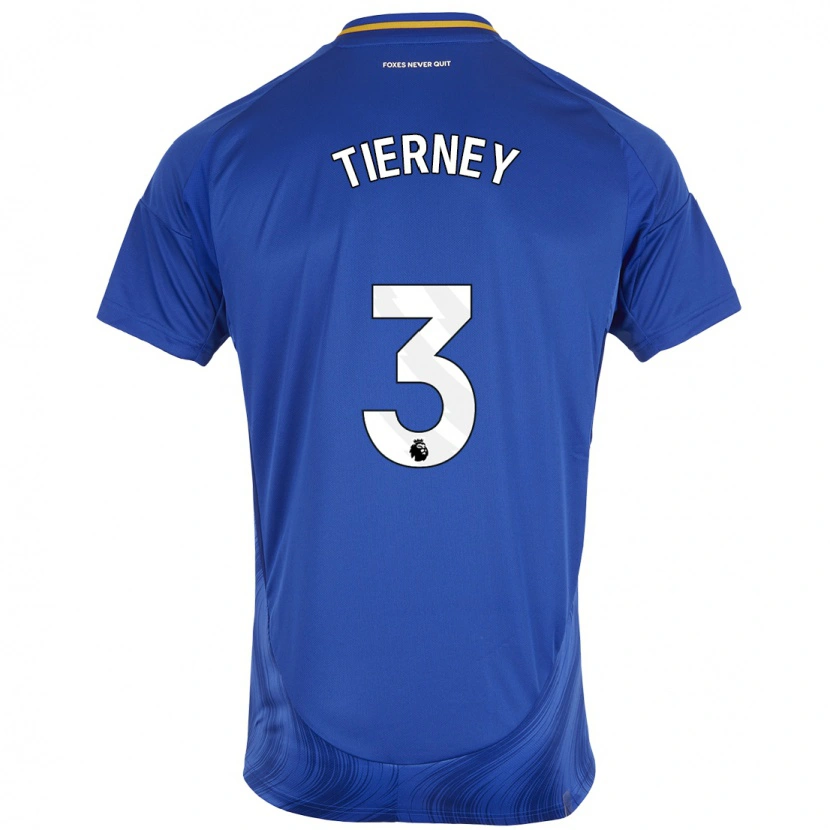 Danxen Niño Camiseta Sam Tierney #3 Azul Blanco 1ª Equipación 2024/25 La Camisa