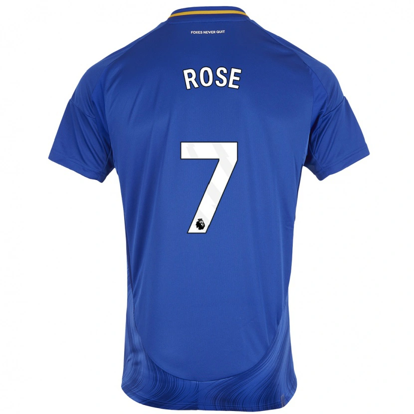 Danxen Niño Camiseta Deanne Rose #7 Azul Blanco 1ª Equipación 2024/25 La Camisa