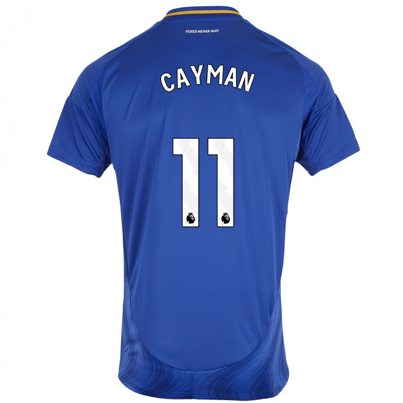 Danxen Niño Camiseta Janice Cayman #11 Azul Blanco 1ª Equipación 2024/25 La Camisa