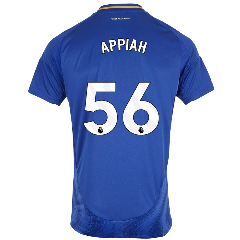 Danxen Niño Camiseta Paul Appiah #56 Azul Blanco 1ª Equipación 2024/25 La Camisa