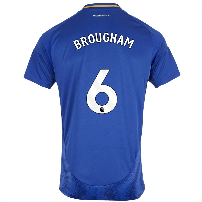 Danxen Niño Camiseta Georgia Brougham #6 Azul Blanco 1ª Equipación 2024/25 La Camisa