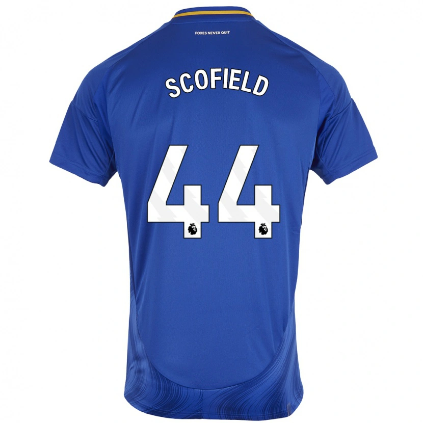 Danxen Niño Camiseta Connie Scofield #44 Azul Blanco 1ª Equipación 2024/25 La Camisa