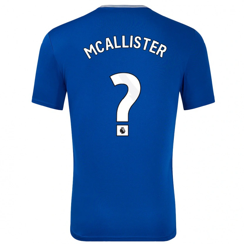 Danxen Niño Camiseta Sean Mcallister #0 Azul Con 1ª Equipación 2024/25 La Camisa