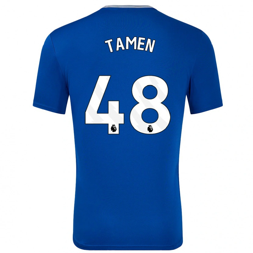 Danxen Niño Camiseta William Tamen #48 Azul Con 1ª Equipación 2024/25 La Camisa