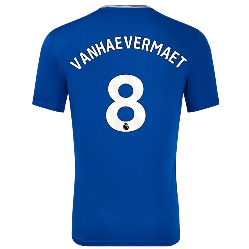 Danxen Niño Camiseta Justine Vanhaevermaet #8 Azul Con 1ª Equipación 2024/25 La Camisa