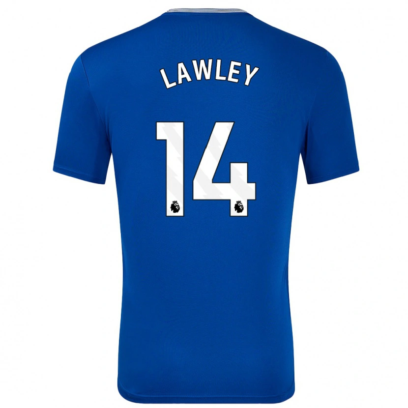 Danxen Niño Camiseta Melissa Lawley #14 Azul Con 1ª Equipación 2024/25 La Camisa