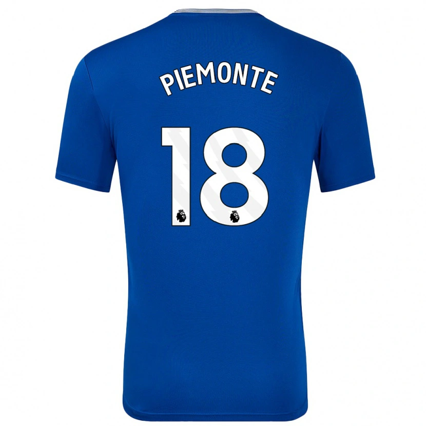 Danxen Niño Camiseta Martina Piemonte #18 Azul Con 1ª Equipación 2024/25 La Camisa